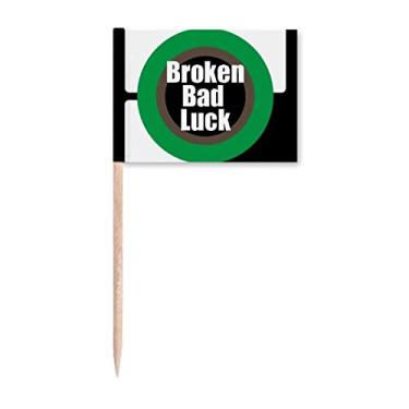 Imagem de Feliz Ano Novo Dia Felicidade Palito de Dente Bandeira Marcador Topper Decoração de Festa