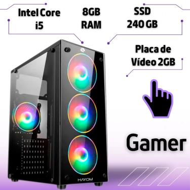 Pc Gamer Completo amd 6 núcleos 3.8Ghz 8GB ram Placa de vídeo Radeon 2GB HD  500GB Monitor 19.5 LED Kit Gamer Skill em Promoção na Americanas