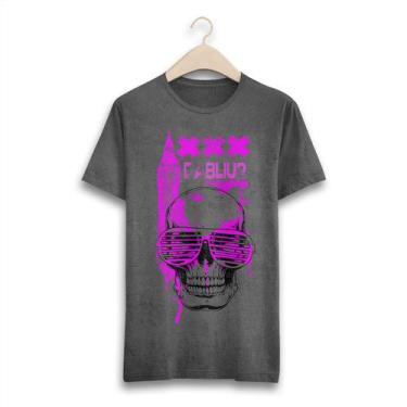 Imagem de Camiseta Full Estampada Caveira Oculos Pink - W2 Store