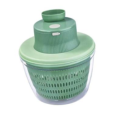 Imagem de Picador de vegetais Misturador de Salada Escorredor Multifuncional Elétrico Girador de Salada Lavadora de Legumes Secador de Ferramentas