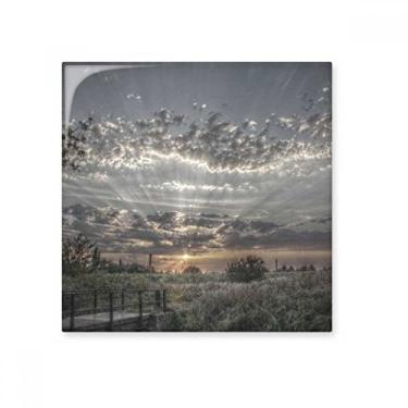 Imagem de Céu Cinza Escuro Branco Nuvens Azulejo de Cerâmica Brilhante Decalque Pedra Adorna de Tijolos