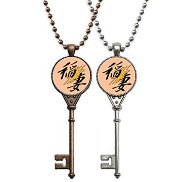 Imagem de OFFbb-USA Colar com pingente de chave elétrica para grávidas, esposa de arroz e decoração para casais