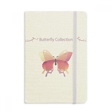 Imagem de Caderno da coleção Pink Butterfly com capa dura em tecido oficial