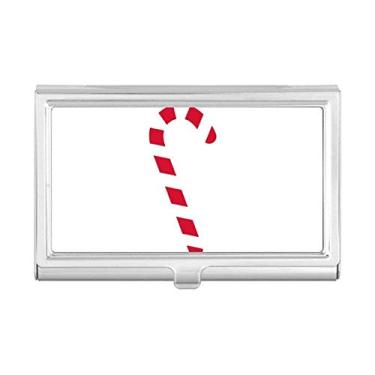 Imagem de Porta-cartões de visita com muleta de Natal para festivais vermelhos