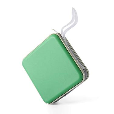 Imagem de Home Wing Fichário de plástico rígido para CD/DVD, carteira de armazenamento portátil com capacidade para 30, verde