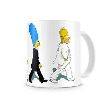 Imagem de Artgeek Caneca Os Simpsons Beatles Cerâmica Moderno 325 Milliliters Redondo Seguro para Microondas