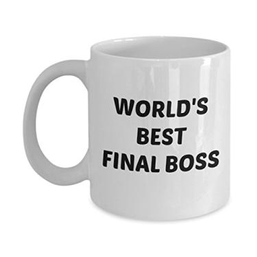 Imagem de Caneca Worlds Best Final Boss – Presente para o chefe – Caneca de café de cacau quente – Ideia de presente de aniversário e Natal