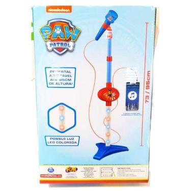 Imagem de Microfone Patrulha Canina Pedestal E Mp3 Player F0089-1 Fun