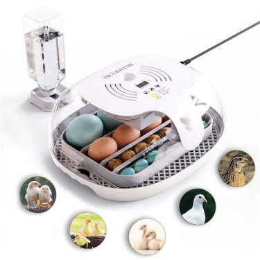 Imagem de Incubadora de ovos, incubadora de 16 ovos com giro automático de ovos, recarga automática de água, controle automático de temperatura, iluminação LED para ovos