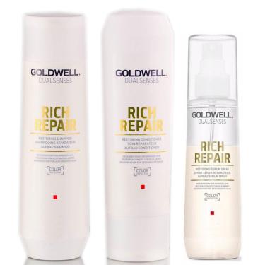 Imagem de Kit Goldwell s Rich Repair Shampoo Condicionador Seru