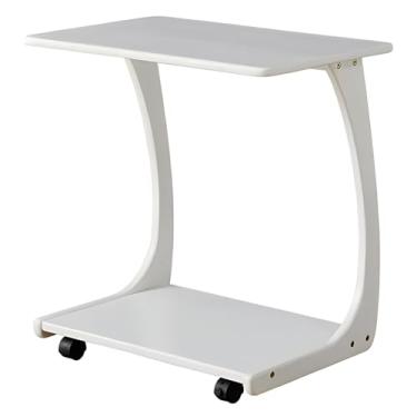 Imagem de Mesa Lateral Com Polia, Mesa Lateral Com Superfície De Armazenamento De Camada Dupla, Mesa Final Para Sala De Estar, Quarto, Sofá De Escritório (Color : STYLE 3, Size : 23.62x15.74x24.8in)