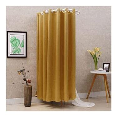 Imagem de Guarda-roupa Vestiário portátil Simples móvel em forma de U Vestiário Alta taxa de sombreamento Proteção de privacidade Economize espaço Faça você mesmo Vestiário temporário armário