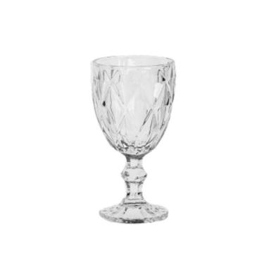 Imagem de Taça Diamond Transparente Vidro Suco Vinho Água 240ml - 1 Un - Casambi