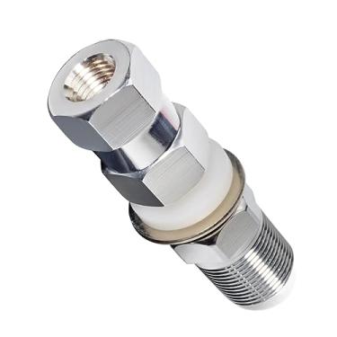 Imagem de HYS SO-239 Suporte de pino para antenas de rádio CB e amador, adaptador de antena de rádio CB para montagem de 3/8-24 roscas, fácil suporte de pino CB SO239 para qualquer furo de 1,27 cm