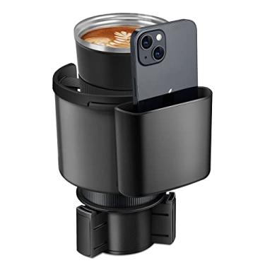 Imagem de TYKOR Expansor de copo de carro, adaptador extensor de suporte de copo para carro com base ajustável, serve para YETI 24/36/1,304 g, HydroFlask 32/1,134 g, garrafas de água grandes em 6,9 cm - 10,7 cm