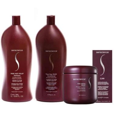 Imagem de Senscience True Hue Violet Shampoo + Condicionador 1 L + Inner Restore