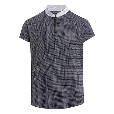 Imagem de adidas Camisa polo com zíper para meninas, preta, média