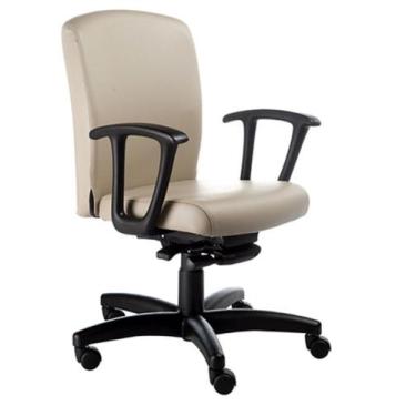 Imagem de Cadeira Diretor Luxuosa Com Braços Fixos Linha Alpha - Design Office M