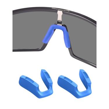 Imagem de Almofadas de nariz de substituição para Oakley Sutro OO9406 / Sutro S OO9462 / Sutro Lite OO9463 / Sutro Asian Fit OO9406A / Sutro Lite Asian Fit OO9463A / Óculos de sol ventilados Sutro - Azul