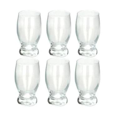 Imagem de Jogo 6 Copos De Vidro Agua Cerveja Suco 248ml Taça