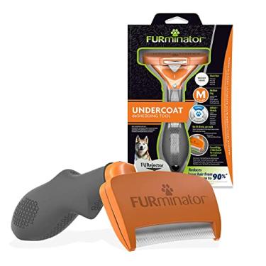 Imagem de FURminator Ferramenta de remoção de pelos para cães de pelo médio curto 9-23 kg, T691665