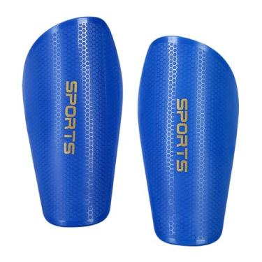 Imagem de Colaxi 2 caneleiras de futebol, caneleiras de futebol, equipamento de proteção de futebol, caneleiras de futebol para adultos, jogos de futebol, L Azul Escuro