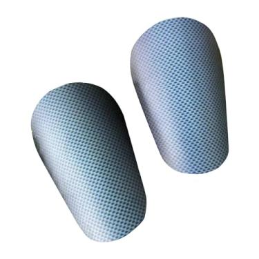 Imagem de Tachiuwa 2 peças pequenas caneleiras de futebol caneleiras de futebol proteção de perna para esportes ao ar livre, Azul, 10cmx6cm