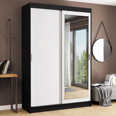 Imagem de Guarda-roupa Solteiro Tokio 2 Portas de Correr com Espelho 2 Gavetas Madesa