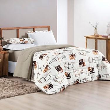 Imagem de Edredom Dupla Face - Malha 100% Algodão de Alta Costura - Premium (AVELÃ, Super King (2,80m x 2,40m))