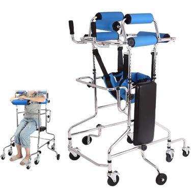 Imagem de Auxílio para caminhar para homens, 4,9 a 6 pés, andadores para idosos, andador para adultos de 6/8 rodas, crianças com paralisia cerebral, acidente vascular cerebral, estrutura de apoio para caminhar,