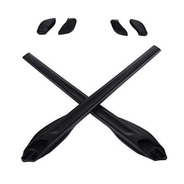 Imagem de Kit de substituição de protetores de nariz para óculos de sol Oakley Flak 2.0 XL, Preto acetinado, One Size