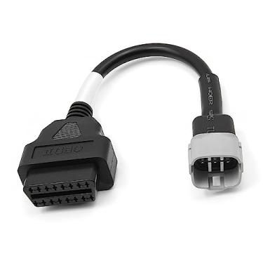 Imagem de Goliton Cabo de diagnóstico OBD2 OBDII 6 pinos para adaptador de 16 pinos compatível com motocicleta Suzuki