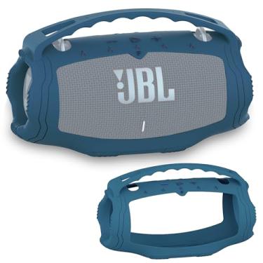 Imagem de XEGIMOR Capa de silicone compatível com alto-falante Bluetooth portátil JBL Xtreme 4, capa macia para alto-falante Bluetooth JBL 4 Xtreme 4 (capa azul)