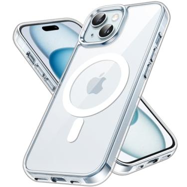 Imagem de JETech Capa Magnética para iPhone 15 Plus 6,7 Polegadas Compatível com o Carregamento sem fio MagSafe, Case para Celular à Prova de Choque, Capinha Parte Traseira Claro Anti-Riscos (Claro)