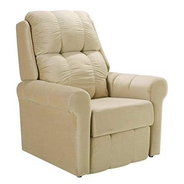 Imagem de Poltrona Reclinável Herval Mh 1216, Bege Veludo