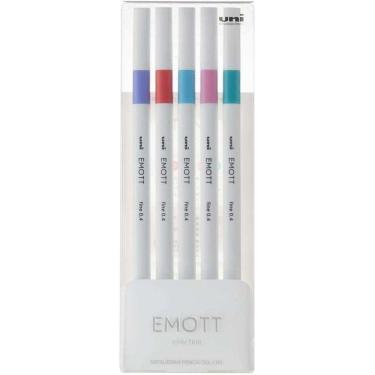 Imagem de Caneta Uni-Ball Mitsubishi Emott N.5 Candy Pop Colors Com 5