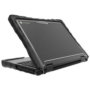 Imagem de Capa rígida para laptop Gumdrop DropTech compatível com Dell Chromebook 3120 | 3110 | 3100 (2 em 1), resistente à prova de impacto, proteção de dispositivo confiável para estudantes, professores e