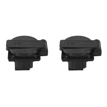 Imagem de 2 Peças Industrial à Prova D'água Preto Estilo Alemão Tomada de Energia para Gerador 16a Aparelhos Elétricos de Energia