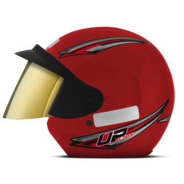 Imagem de Capacete Aberto Feminino Masculino Mixs Up, VERMELHO, 60