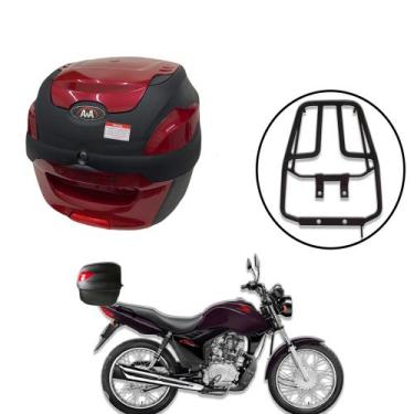 Imagem de Baú 41 litros Awa Proos com Bagageiro para CG 125 e 150 FAN E TITAN 20