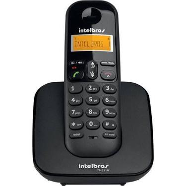Imagem de Telefone sem Fio com Identificador Intelbras TS3110, Preta
