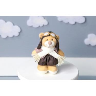 Imagem de PELUCIA URSO FAMILY 12 CM - PARA MOBILE E DECORAÇÃO (Aviador clássico palha)