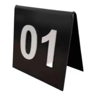 Imagem de Display Pequeno Placa Numerador Mesa Bar Alto Relevo 50pçs - AGV CRIAÇ