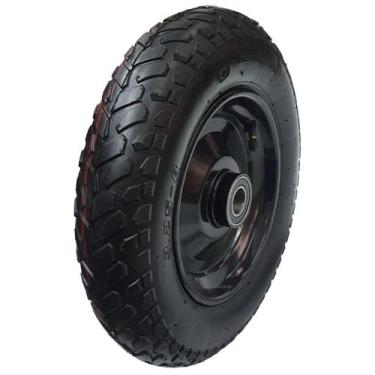 Imagem de Roda 3.25-8 Completa C/ Pneu E Câmara P/ Carrinho De Carga e Carriola 