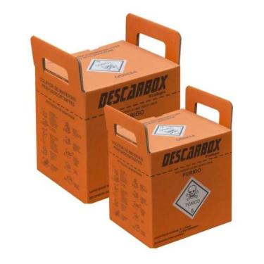 Imagem de Coletor Material Químico Perfurocortante Descarbox 13 Litros 10 unidad