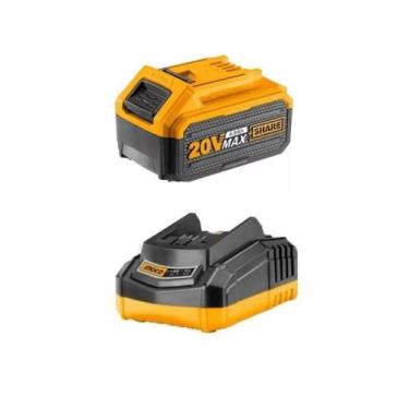 Imagem de Kit Bateria Ingco 4.0a e Carregador Bivolt 20v