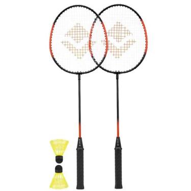 Imagem de Kit Badminton Completo 2 Raquetes e 2 Petecas VB003 Vollo Sports