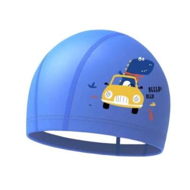 Imagem de Touca De Natação Infantil Profissional-Carro - Hero Band, Azul carro i