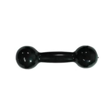 Imagem de Halter 1kg PVC Preto Emborrachado Rythmoon, Preto