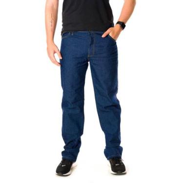 Imagem de Calça Jeans Masculina Tradicional - JF JEANS, Azul escuro, 56